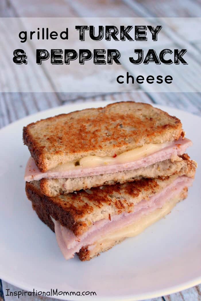 Grilled Turkey and Pepper Jack Cheese - This simple, spicy, and satisfying sandwich is not only quick and easy, but it is perfectly delicious.
