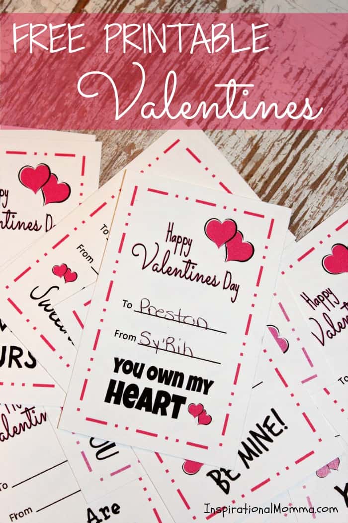 These Free Printable Valentines are so cute and affordable! With 8 different sayings, you are sure to find the perfect one for all of your sweethearts.