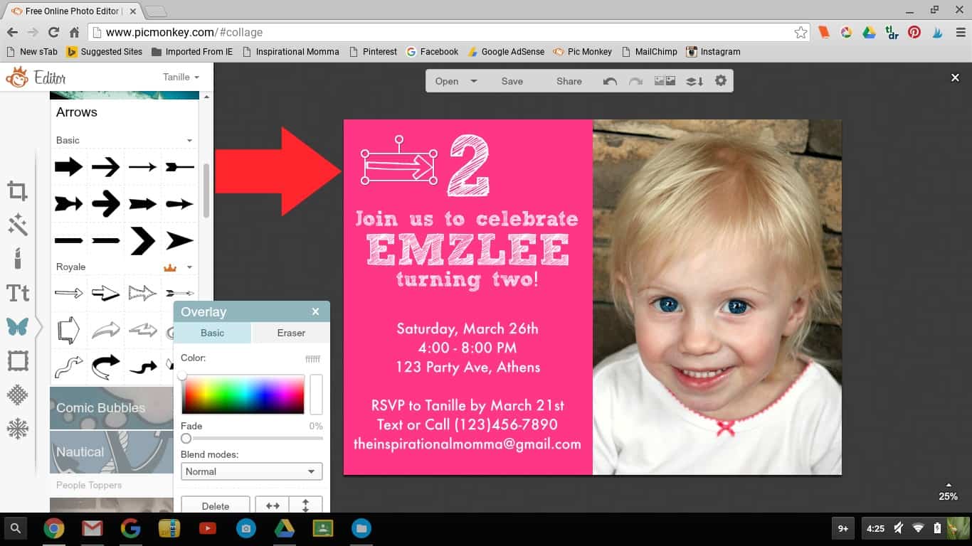 This tutorial will teach you to Create An Invitation With PicMonkey. Birthdays, Graduations, Birth Announcements, etc! Prepare to be amazed!