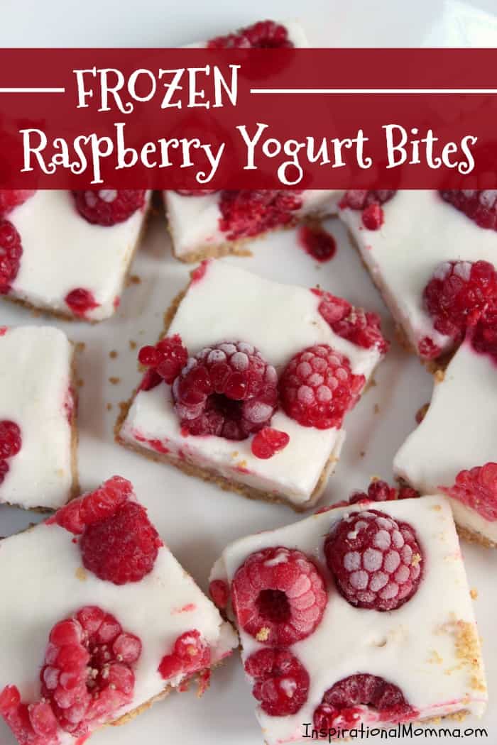 Frozen Raspberry Yogurt Bites are a cool, sweet treat that are easy to make and absolutely delicious! Made with 5 healthy ingredients, it will quickly become a favorite!