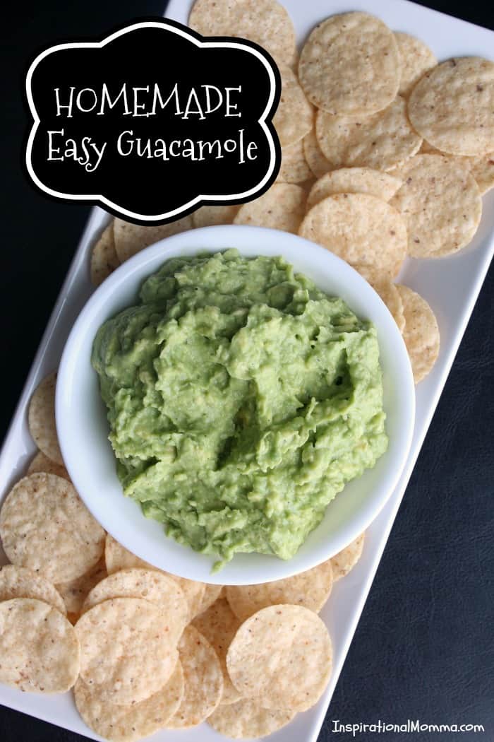 Fresh and healthy Homemade Easy Guacamole is both simple and delicious! A perfect appetizer that you will find yourself making again and again!