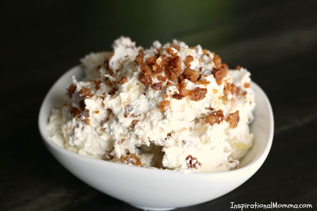 Creamy, crunchy, and so sweet! This Easy Creamy Pineapple Fluff is simple to make and will quickly be added to your list of favorites!