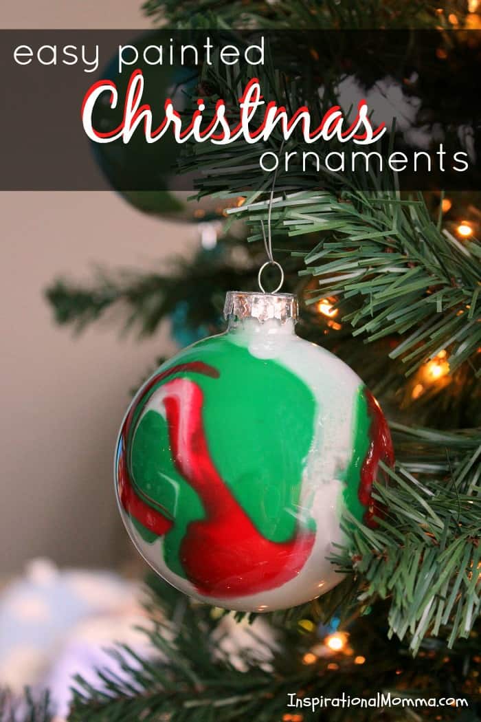 Easy Painted Christmas Ornaments