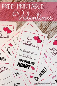 Free Printable Valentines - Inspirational Momma