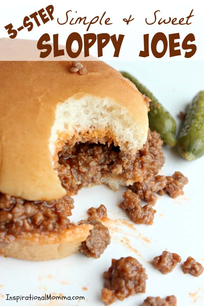 3-Step Simple & Sweet Sloppy Joes