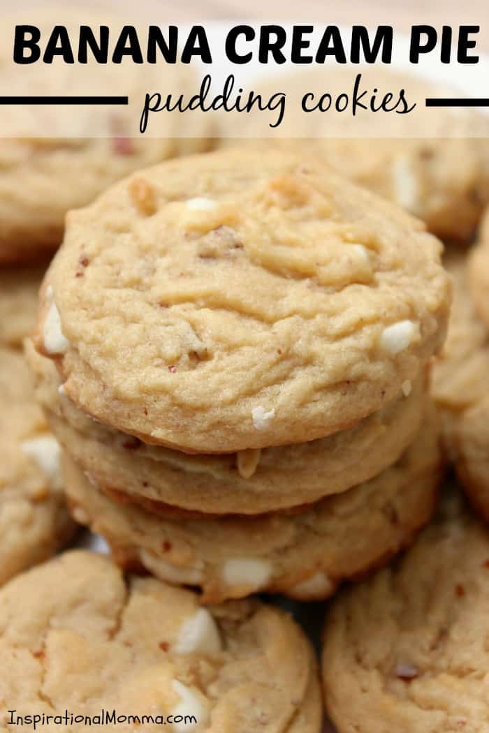 Banana Cream Pie Pudding Cookies