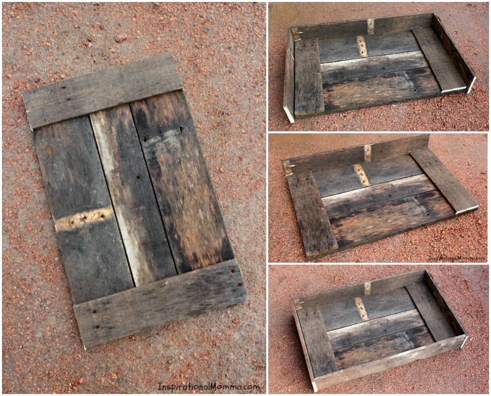 DIY Pallet Cat Bed - beginning collage - Inspirational Momma