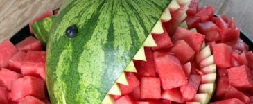 This Watermelon Shark will be the talk at your next party! Sweet and delicious, it is the perfect summertime snack and so easy to create!