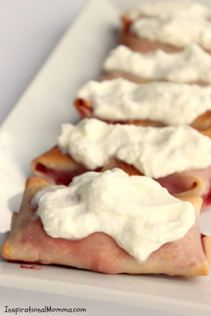 Strawberries & Cream Egg Rolls