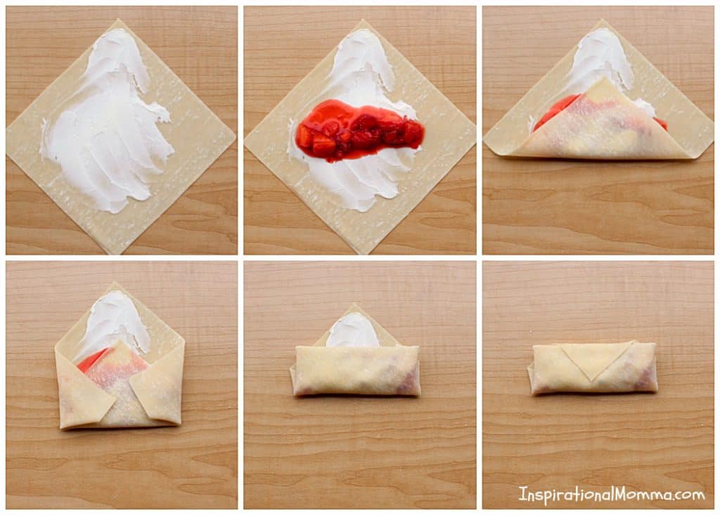 Strawberries & Cream Egg Rolls