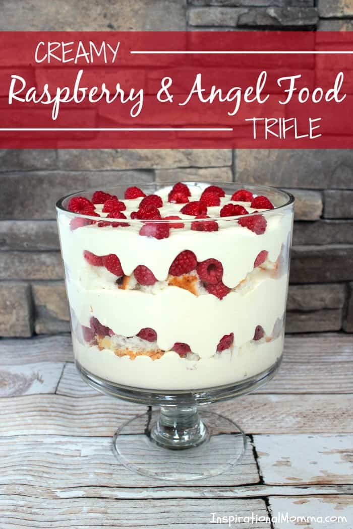 Creamy Raspberry & Angel Food Trifle