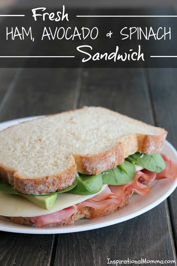 Fresh Ham, Avocado & Spinach Sandwich