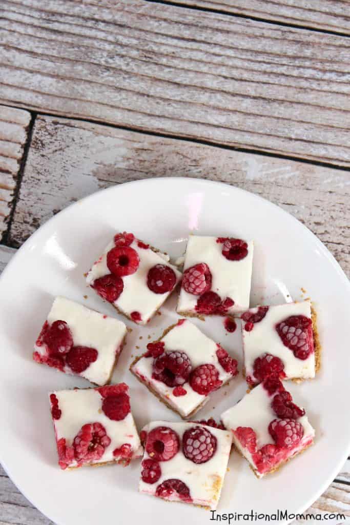 Frozen Raspberry Yogurt Bites