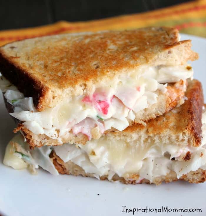 Creamy Crab Grilled Cheese