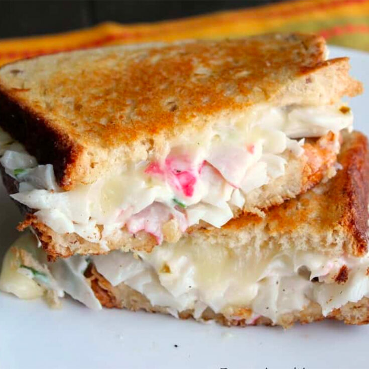 Creamy Crab Grilled Cheese