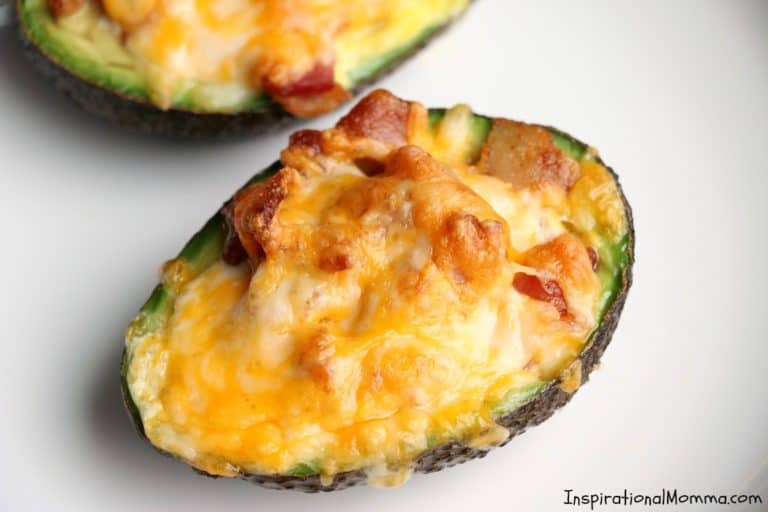 Avocado Eggs with Bacon & Cheese