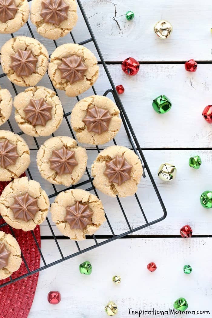 Traditional Peanut Butter Blossoms are soft, chewy, and tasty. They are quick and easy cookies that turn out perfect every time! A classic sweet treat! #InspirationalMomma #PeanutButterBlossoms #PeanutButter #Cookies #Desserts #Christmas #ChristmasCookies