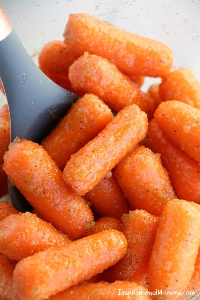 Air Fryer Brown Sugar Roasted Carrots - Inspirational Momma
