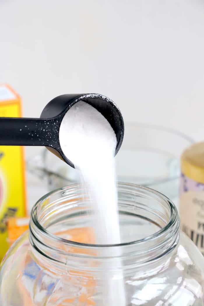 This Homemade Liquid Laundry Detergent will leave your clothes clean