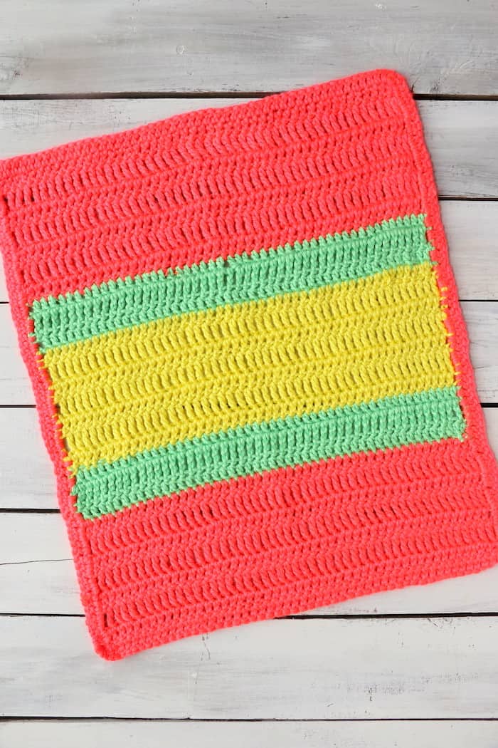 This Varied Double Crochet Triple Crochet Blanket is a perfect project