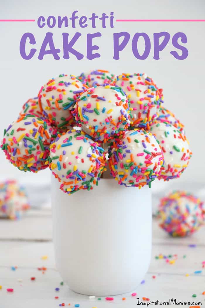 Confetti Cake Pop Recipe Feature Inspirational Momma
