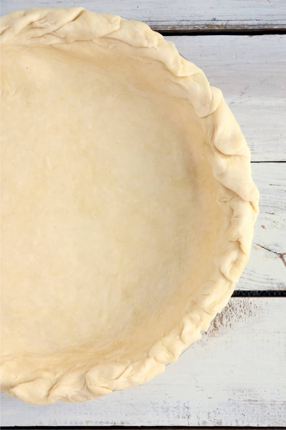 Pie crust in pan.