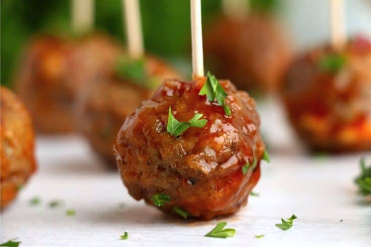 Crock Pot Honey Garlic Meatballs - Inspirational Momma