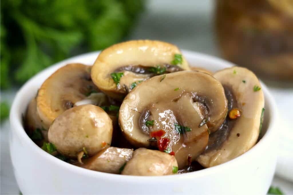 marinated mushrooms