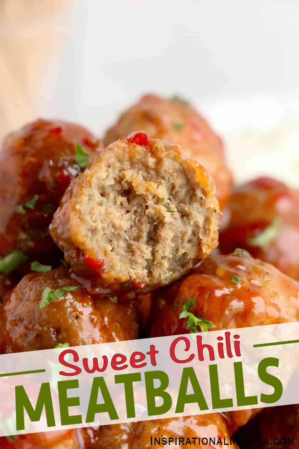 Sweet Chili Meatballs are perfect party appetizers. With only 4 ingredients, they are packed with flavor, simple to make, and easy to enjoy!