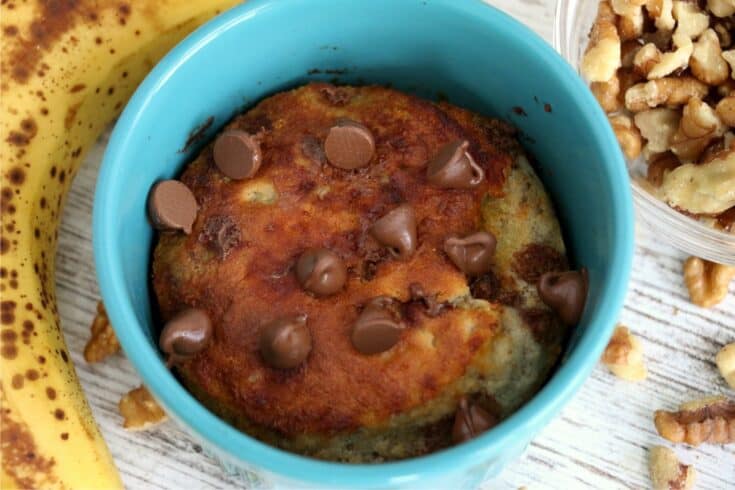 Air Fryer Banana Mug Cake