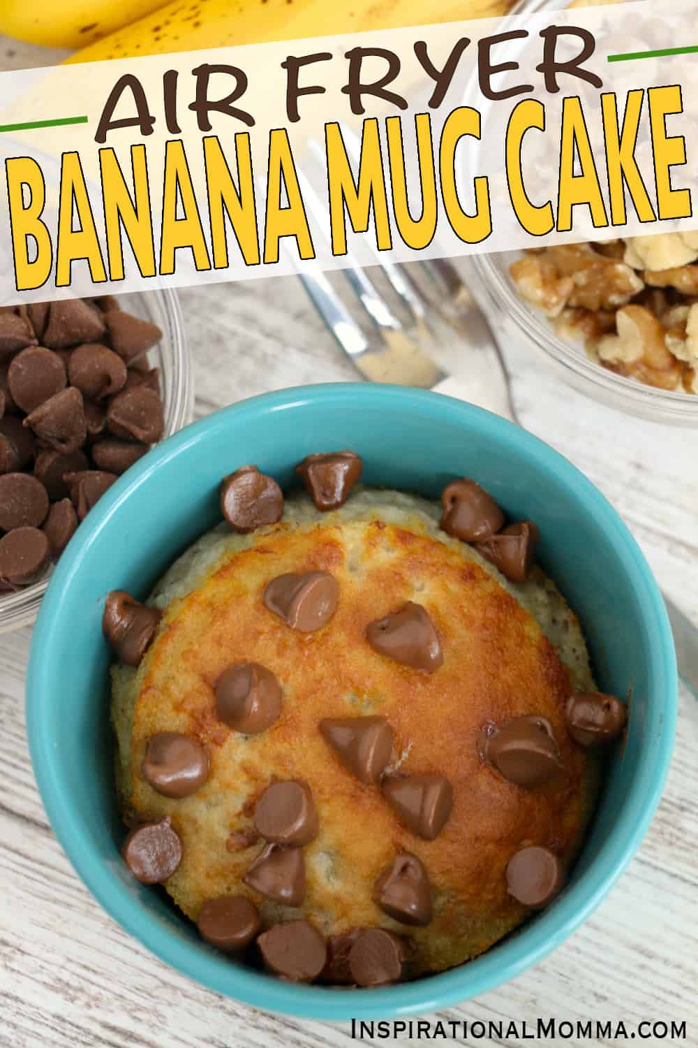 Air Fryer Banana Mug Cake Inspirational Momma