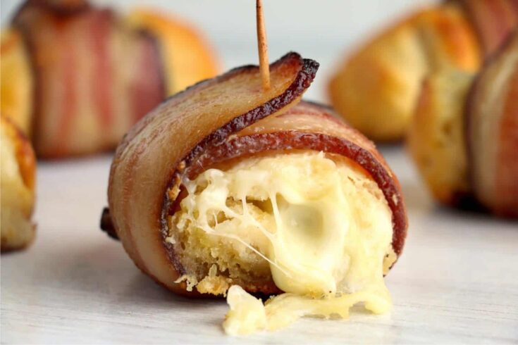 Bacon Wrapped Cheese Bombs