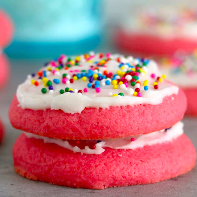 Raspberry Jello Sugar Cookies