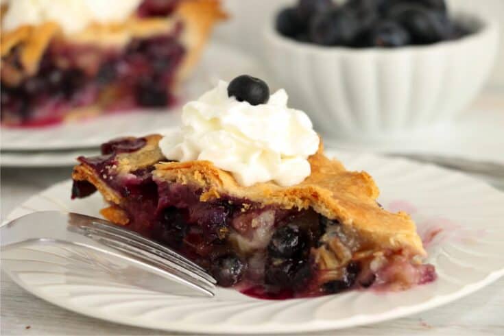 Rhubarb Blueberry Pie