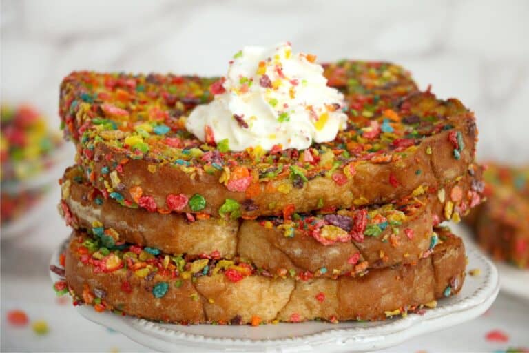 Air Fryer Fruity Pebble French Toast