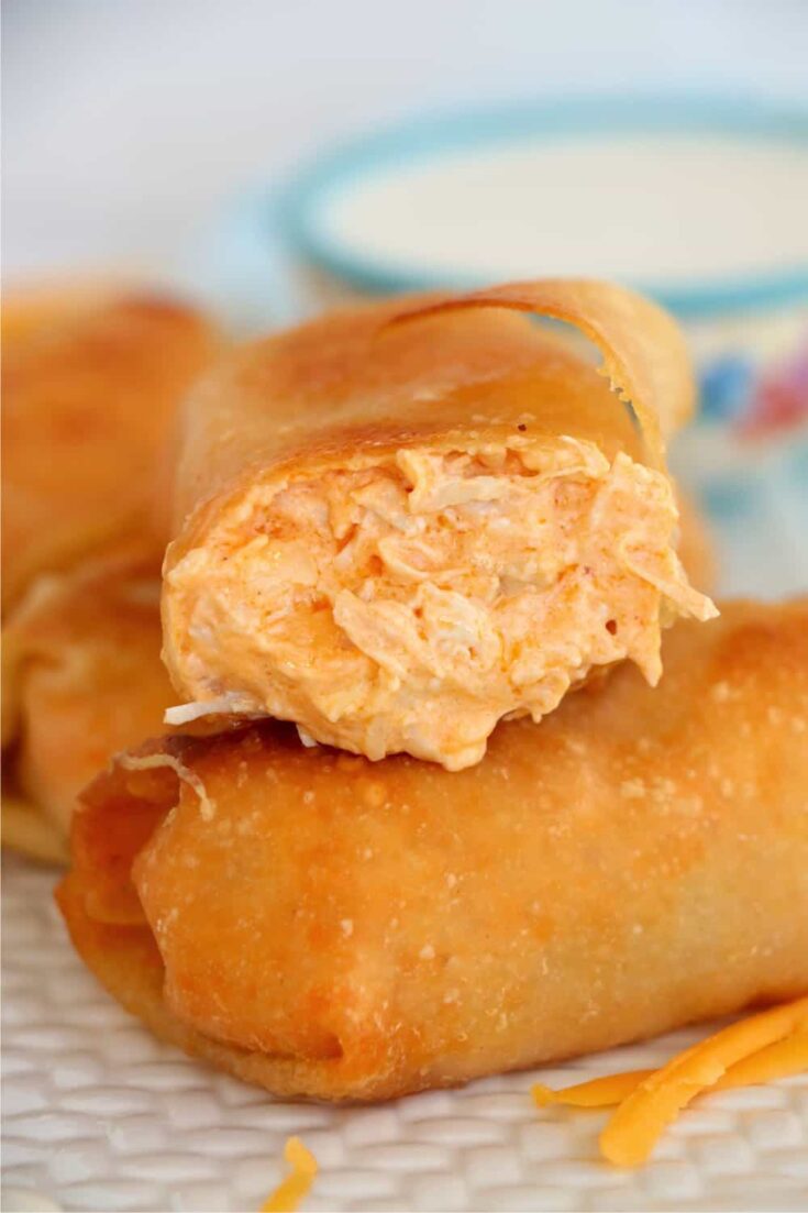 Buffalo Chicken Egg Rolls