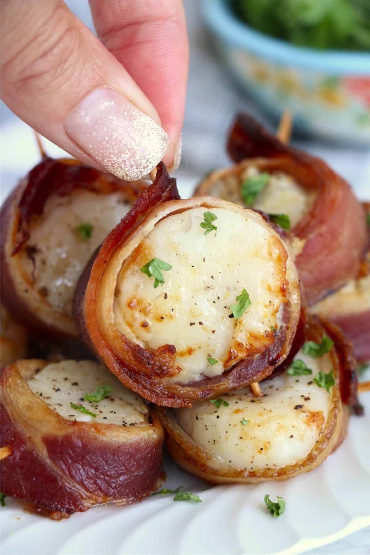 Air Fryer Bacon Wrapped Scallops