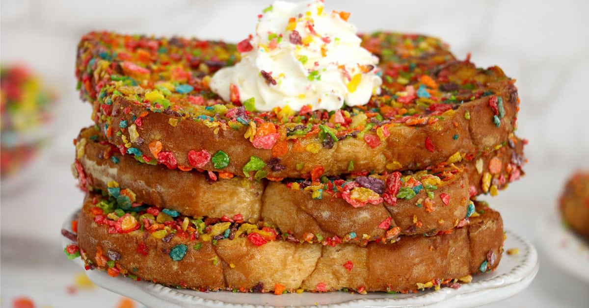 Air Fryer Fruity Pebble French Toast Inspirational Momma