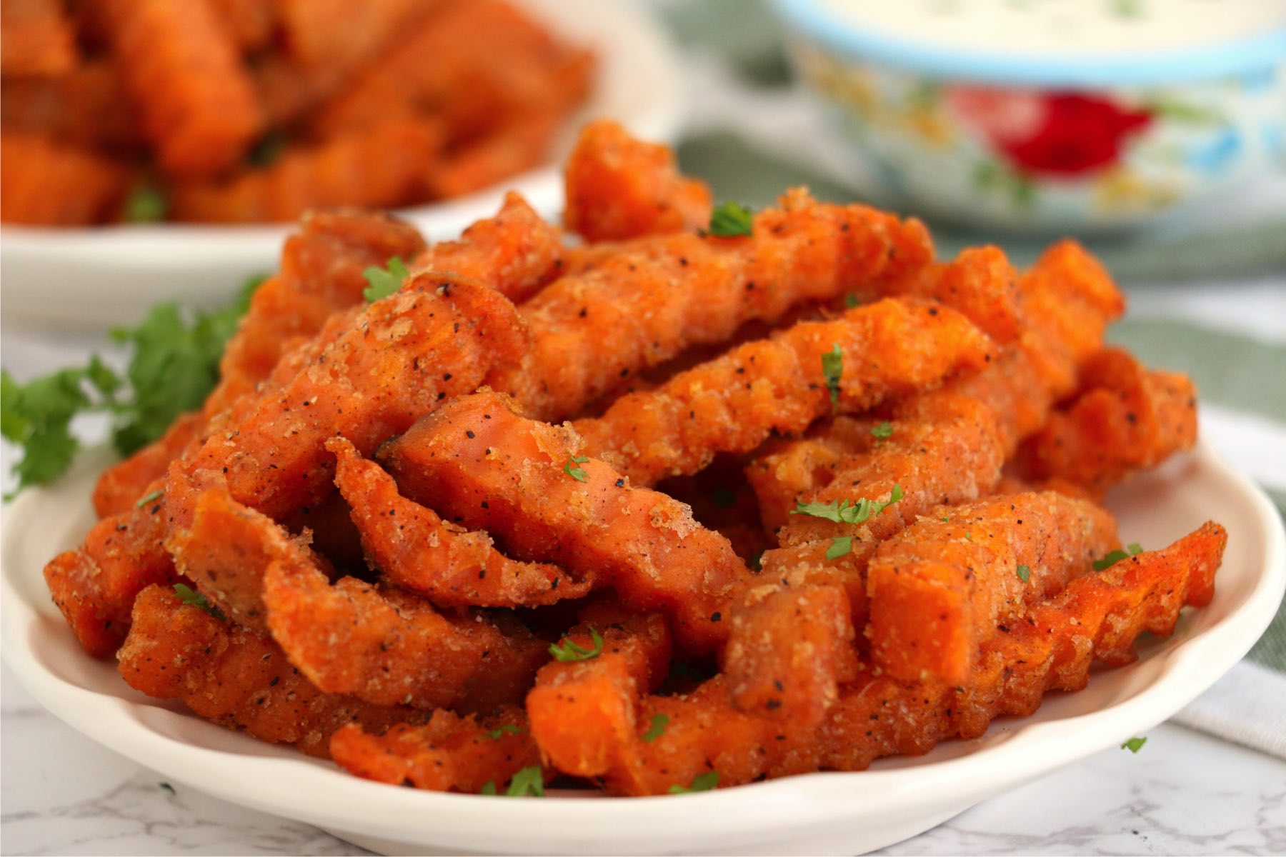 Frozen Sweet Potatoes Fries in Air Fryer