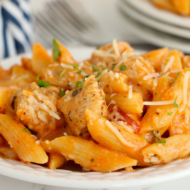 One-Pan Cheesy Kielbasa Pasta