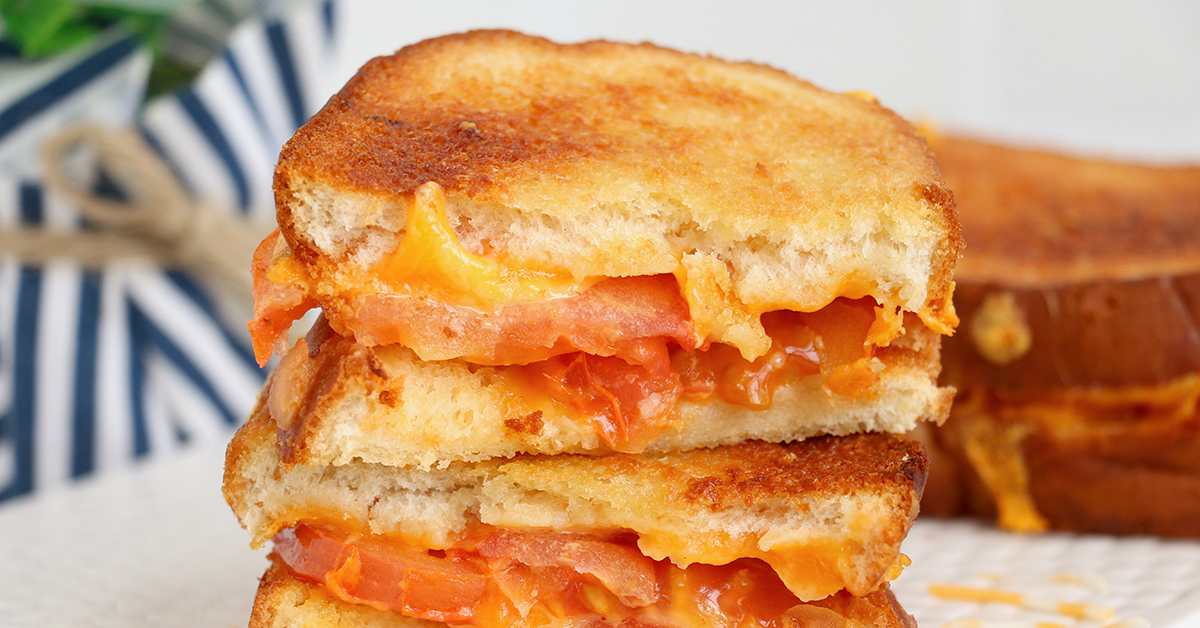 Air Fryer Grilled Cheese and Tomato Inspirational Momma