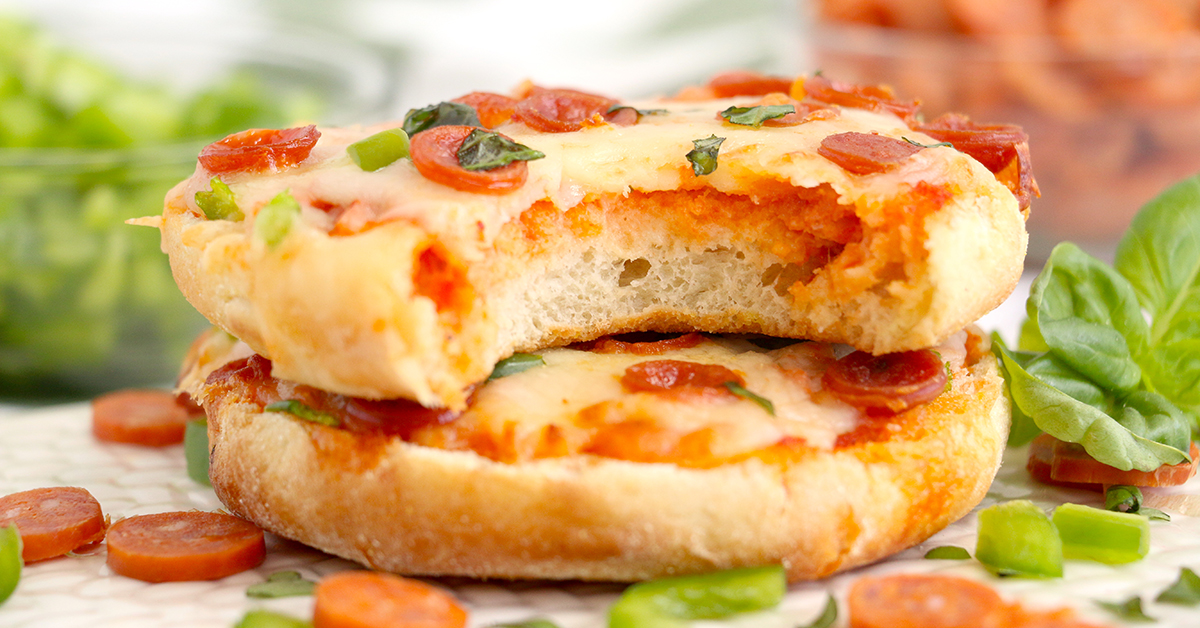 Air Fryer English Muffin Pizzas Inspirational Momma