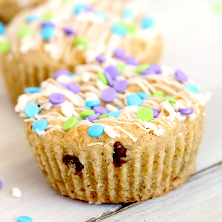 Chocolate Chip Cookies in Muffin Tin