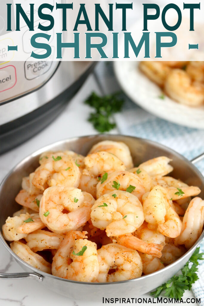 Bowlful of instant pot shrimp