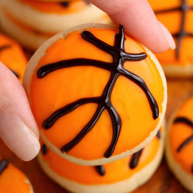 Basketball Sugar Cookies