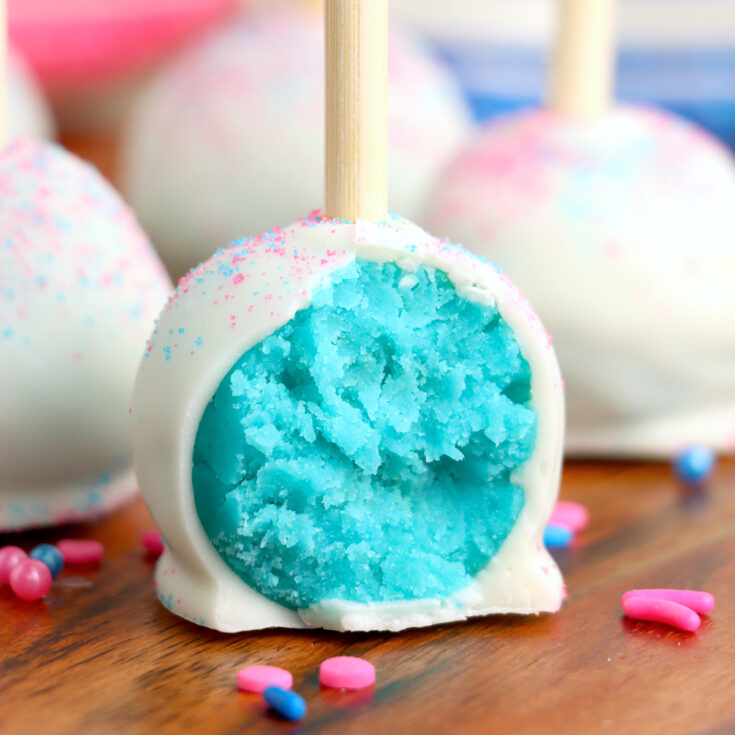 Gender Reveal Cake Pops