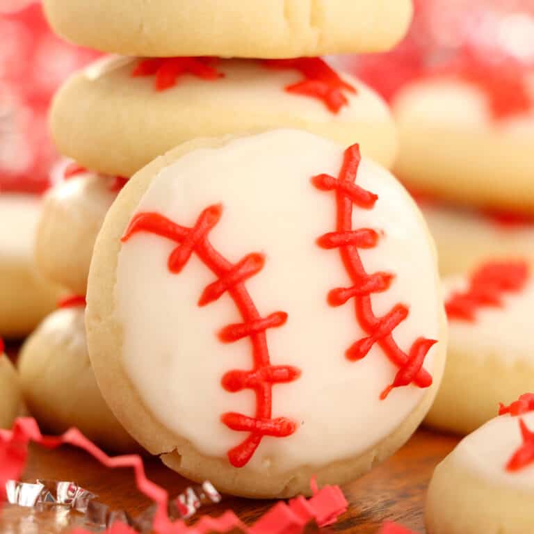 Baseball Sugar Cookies