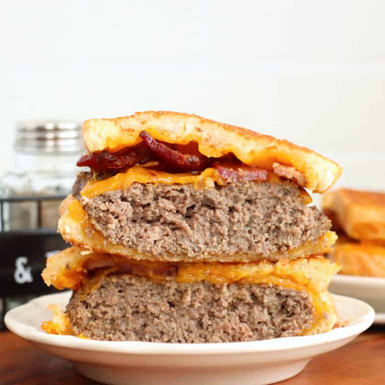 Grilled Cheese Bacon Hamburgers