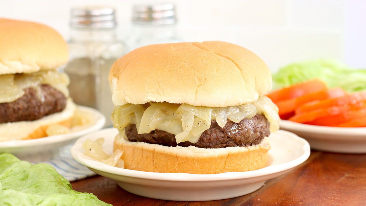 Grilled Onion Cheddar Burger Inspirational Momma
