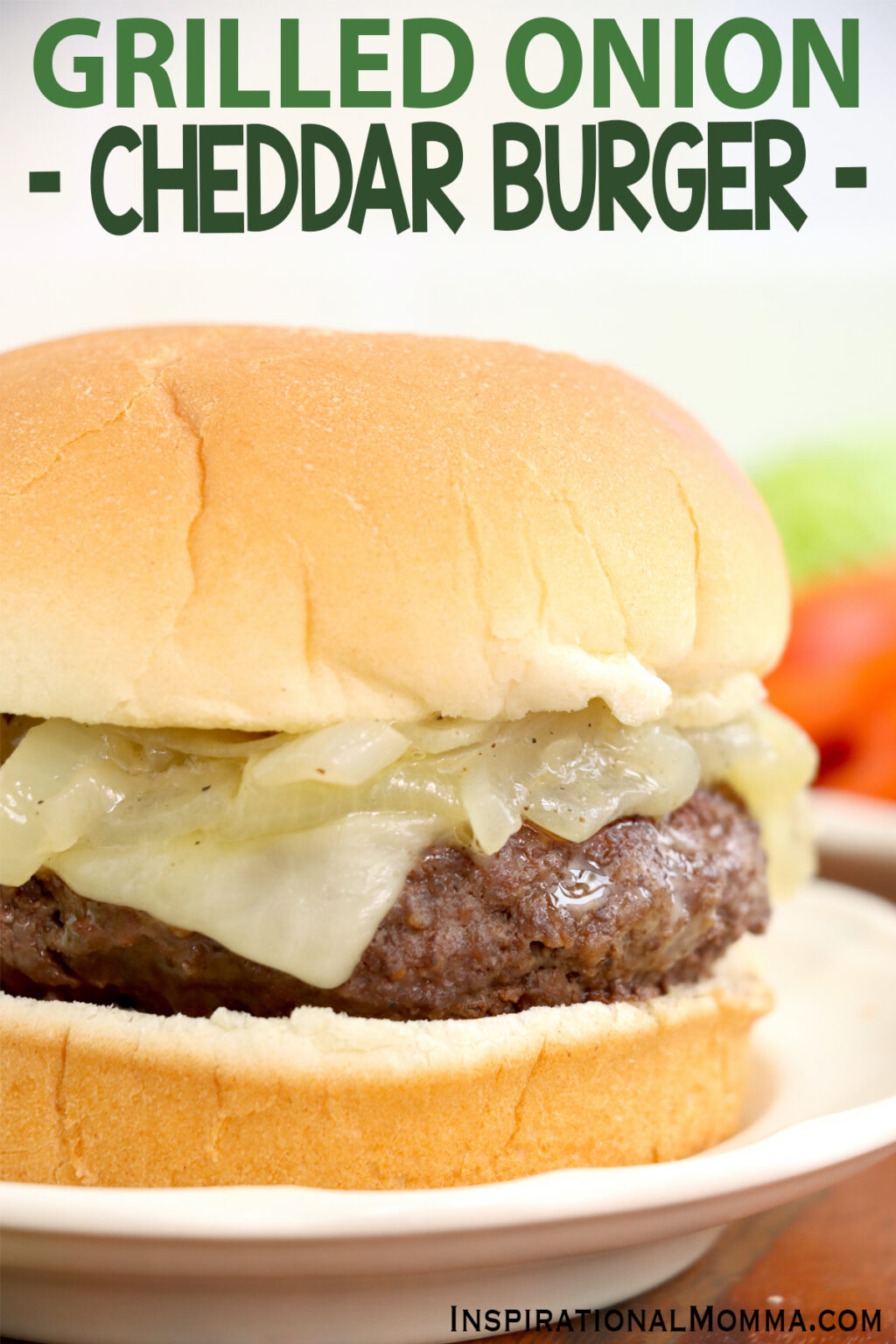 Grilled Onion Cheddar Burger Inspirational Momma